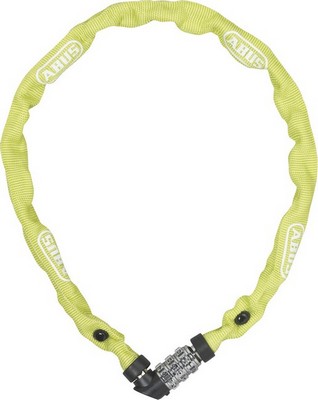 ABUS WEB [1200] LÁNCOS LAKAT, SZÁMZÁRRAL [4 mm x 60 cm] [LIME]
