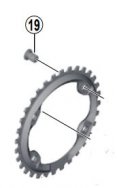 SHIMANO DEORE XT [FC-M8000] LÁNCTÁNYÉR RÖGZÍTŐ CSAVAR SZETT [1x11s]