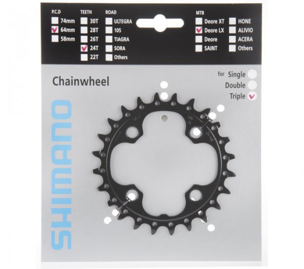 SHIMANO DEORE XT / SLX LÁNCTÁNYÉR [24T]