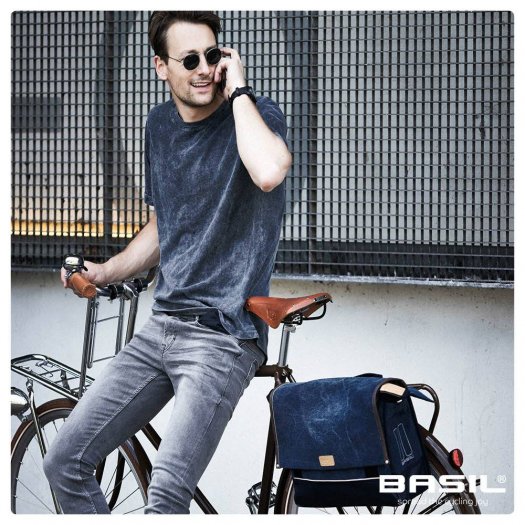 BASIL URBAN FOLD MESSENGER EGYOLDALAS TÁSKA [40 cm x 12 cm x 37 cm] [FARMER KÉK] - KIFUTÓ TERMÉK