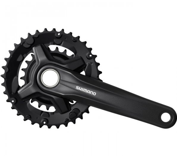 SHIMANO [FC-MT210-2] 2X9 SEB. INTEGRÁLT TENGELYES MTB HAJTÓMŰ [36-22 /175] [FEKETE]