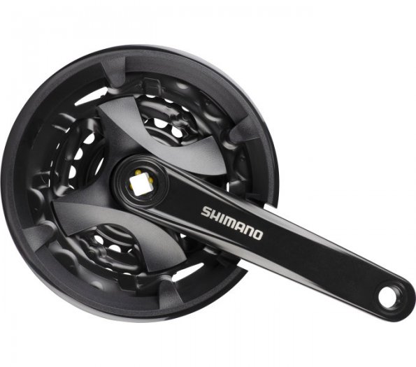 SHIMANO [FC-MT101] 3X9 SEB. NÉGYSZÖG TENGELYES MTB HAJTÓMŰ [40-30-22/175] [FEKETE] - KIFUTÓ TERMÉK