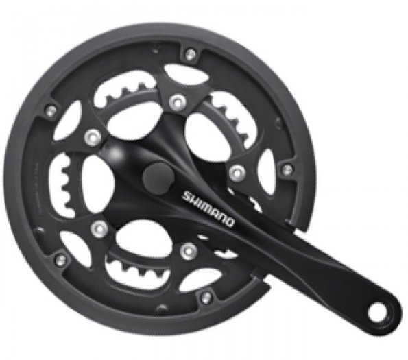 SHIMANO [FC-RS200] 2X8 SEB. ORSZÁGÚTI HAJTÓMŰ NÉGYSZÖG TENGELYES [50-34 /175] [FEKETE]