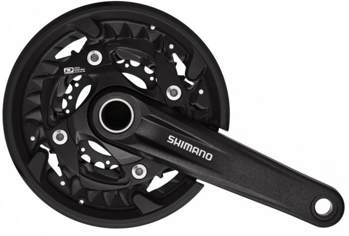 SHIMANO [FC-MT500-3] 3X10 SEB. INTEGRÁLT TENGELYES MTB HAJTÓMŰ [40-30-22/170] [FEKETE]