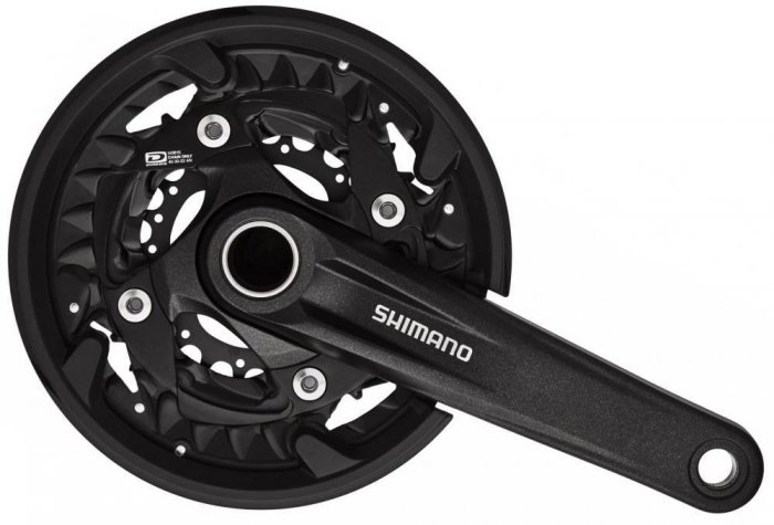 SHIMANO [FC-MT500-3] 3X10 SEB. INTEGRÁLT TENGELYES MTB HAJTÓMŰ [40-30-22/175] [FEKETE]
