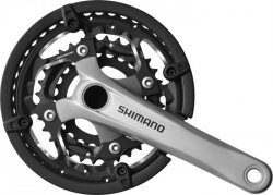 SHIMANO [FC-T551] 3X10 SEB. INTEGRÁLT TENGELYES MTB/TREKKING HAJTÓMŰ [44-32-24/170] [EZÜST]