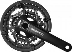 SHIMANO [FC-T551] 3X10 SEB. INTEGRÁLT TENGELYES MTB/TREKKING HAJTÓMŰ [44-32-24/175] [FEKETE]