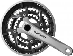 SHIMANO [FC-T551] 3X10 SEB. INTEGRÁLT TENGELYES MTB/TREKKING HAJTÓMŰ [48-36-26/170] [EZÜST]