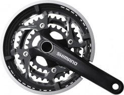 SHIMANO [FC-T551] 3X10 SEB. INTEGRÁLT TENGELYES MTB/TREKKING HAJTÓMŰ [48-36-26/175] [FEKETE]