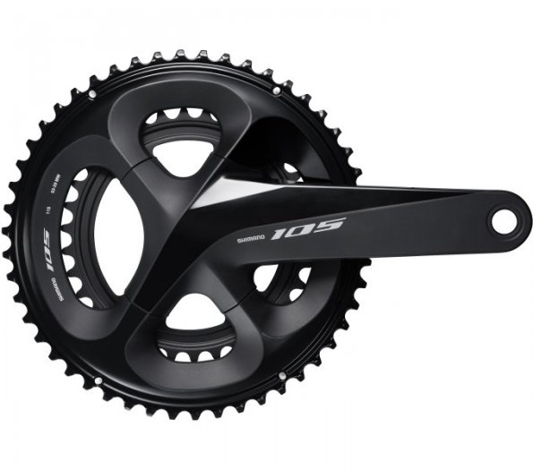 SHIMANO FC-R7000 2X11 SEB. SHIMANO 105' INTEGRÁLT TENGELYES ORSZÁGÚTI HAJTÓMŰ 53-39/170 - FEKETE