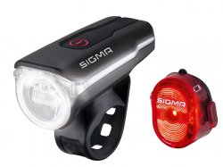 SIGMA AURA SZETT (AURA [60 lumen] ELSŐ LÁMPA [USB] + NUGGET II HÁTSÓ LÁMPA [USB])
