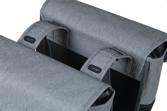 BASIL GO DOUBLE DUPLA TÁSKA [33 cm x 16 cm x 38 cm] [SZÜRKE] - KIFUTÓ TERMÉK