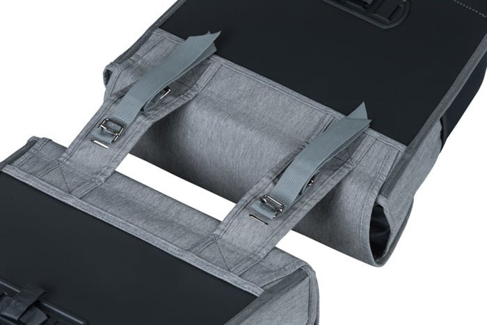 BASIL GO DOUBLE DUPLA TÁSKA [33 cm x 16 cm x 38 cm] [SZÜRKE] - KIFUTÓ TERMÉK