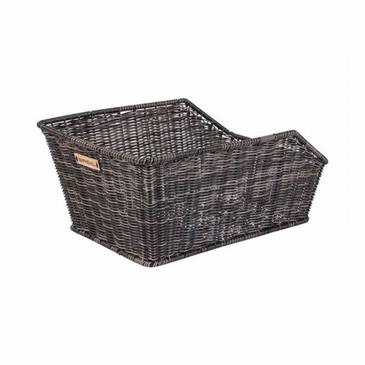 BASIL CENTO RATTAN LOOK HÁTSÓ KOSÁR [fix rögzítéssel][VILÁGOSBARNA]