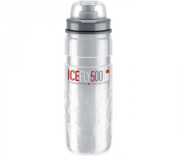 ELITE FLY MTB KULACS - 500 ml - ÁTLÁTSZÓ - VÉDŐKUPAKKAL