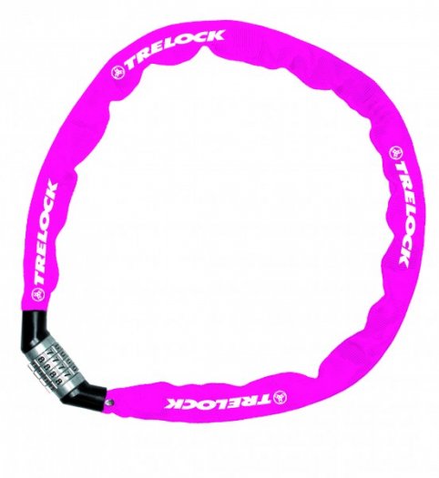 TRELOCK [BC 115] SZÁMZÁRAS LÁNCOS LAKAT [4mm x 110 cm] [PINK]