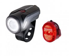 SIGMA AURA SZETT (AURA [35 lumen] ELSŐ LÁMPA [USB] + NUGGET II HÁTSÓ LÁMPA [USB])