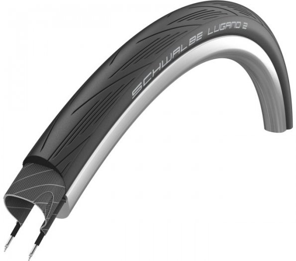 SCHWALBE LUGANO II HS471 KÜLSŐ 28x1,10 [28-622] [FEKETE]