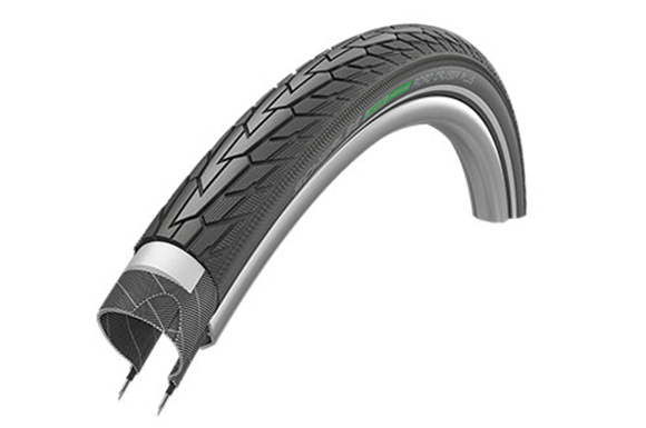 SCHWALBE ROAD CRUISER PLUS HS484 KÜLSŐ [20x1,75] [FEKETE, REFLEX CSÍKKAL]