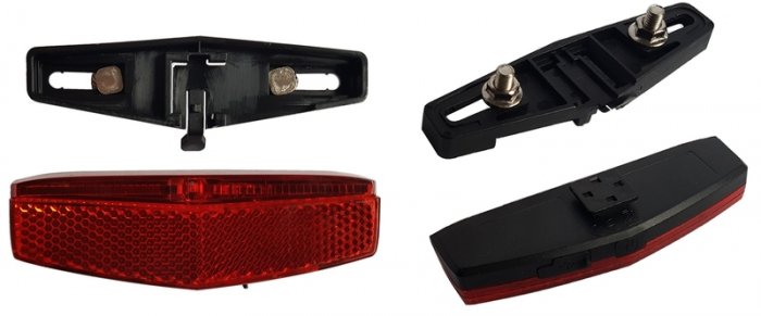 VELOTECH 1 LEDES CSOMAGTARTÓRA SZERELHETŐ HÁTSÓ LÁMPA [USB] PRIZMÁVAL