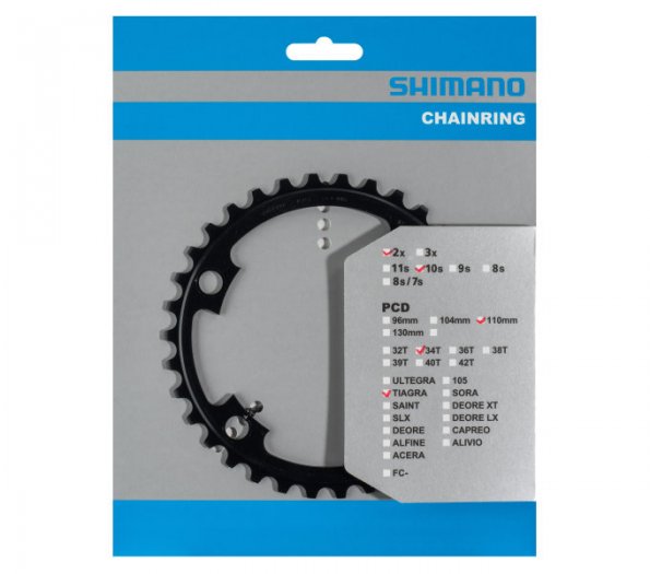 SHIMANO TIAGRA [FC-4700] LÁNCTÁNYÉR [34T] - FEKETE