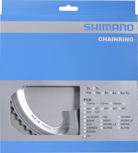 SHIMANO SHIMANO 105 [FC-5800] LÁNCTÁNYÉR [53T] - EZÜST