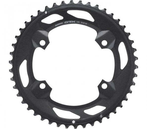 SHIMANO GRX [FC-RX600-10] LÁNCTÁNYÉR [46T] - FEKETE