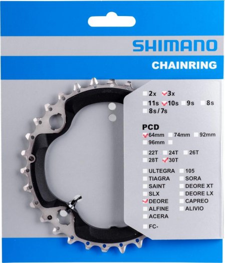 SHIMANO DEORE [FC-M6000] LÁNCTÁNYÉR [30T]