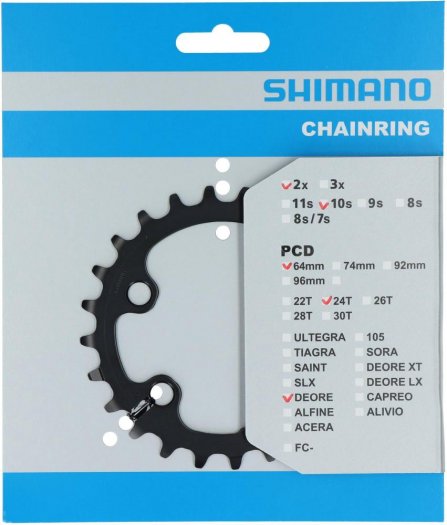 SHIMANO DEORE [FC-M6000] LÁNCTÁNYÉR [24T]