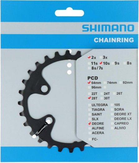 SHIMANO DEORE [FC-M6000] LÁNCTÁNYÉR [28T]