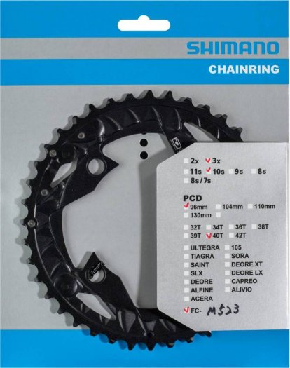 SHIMANO LÁNCTÁNYÉR [40T] - LÁNCVÉDŐ FURATTAL