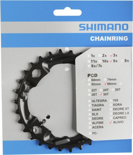 SHIMANO ALIVIO/ACERA LÁNCTÁNYÉR [30T]