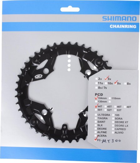 SHIMANO ACERA [FC-MT300] LÁNCTÁNYÉR [44T] - Láncvédő furattal