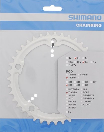 SHIMANO ALFINE/TIAGRA LÁNCTÁNYÉR [39T] - EZÜST