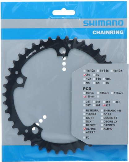 SHIMANO ALFINE [FC-S501] LÁNCTÁNYÉR [42T] - FEKETE