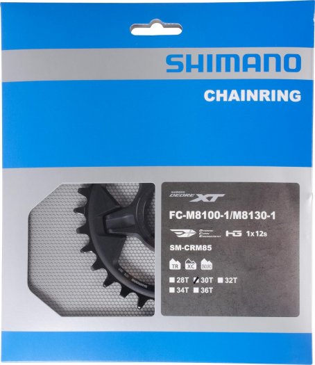 SHIMANO LÁNCKERÉK XT 1x12 SEB. [FC-M8100-1/FC-M8120-1/FC-M8130-1 HAJTÓMŰHÖZ][30 FOGÚ]