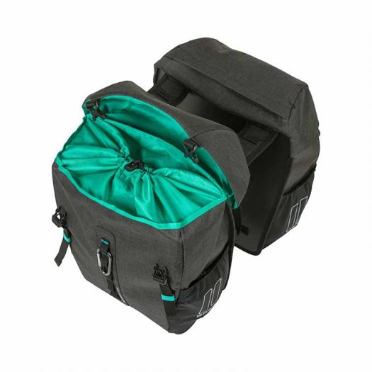 BASIL DISCOVERY 365D DUPLA CSOMAGTARTÓ TÁSKA [36 cm × 16 cm × 38 cm] [SÖTÉTSZÜRKE]