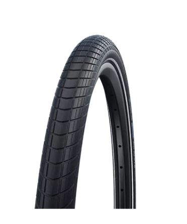 SCHWALBE BIG APPLE HS430 KÜLSŐ [20x2,15] [FEKETE, REFLEX CSÍKKAL]