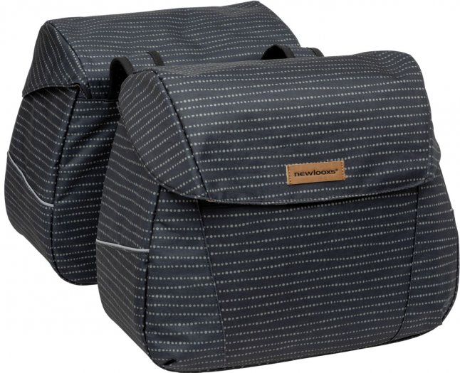 NEW LOOXS KERÉKPÁROS TÁSKA JOLI DUPLA NOMI [FEKETE] [37 liter] [2 x 38 x 18 x 30 cm] - KIFUTÓ TERMÉK