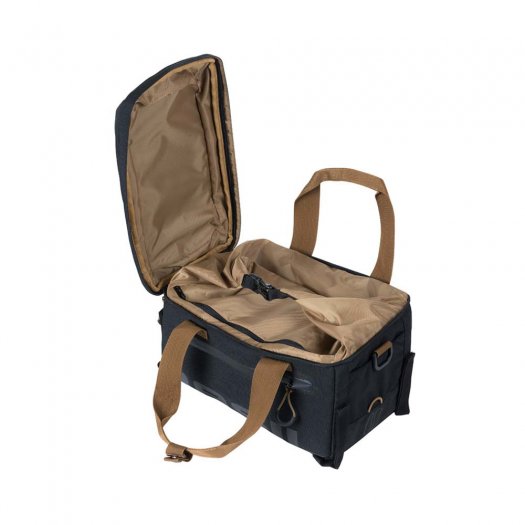 BASIL MILES TARPAULIN TRUNKBAG CSOMAGTARTÓ TÁSKA [32 x 19 x 21 cm] [FEKETE - SZÜRKE]