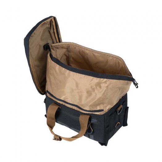 BASIL MILES TARPAULIN TRUNKBAG CSOMAGTARTÓ TÁSKA [32 x 19 x 21 cm] [FEKETE - SZÜRKE]