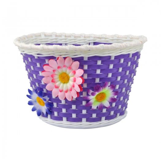 LONGUS KOSÁR GIRL KORMÁNYRA MŰANYAG [RÓZSASZÍN, VIRÁGGAL] - KIFUTÓ TERMÉK