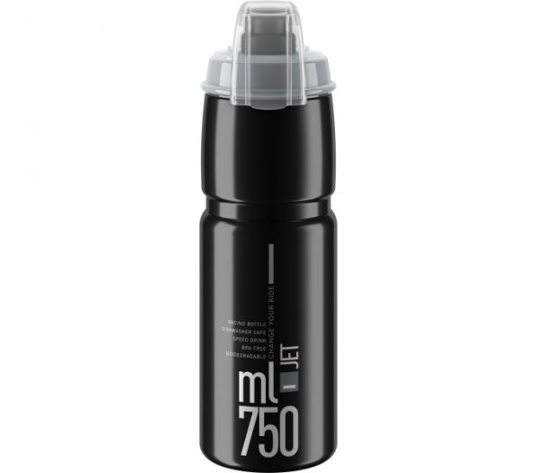 ELITE JET PLUS KULACS [750 ml] [FEKETE-SZÜRKE LOGÓ] + KUPAK