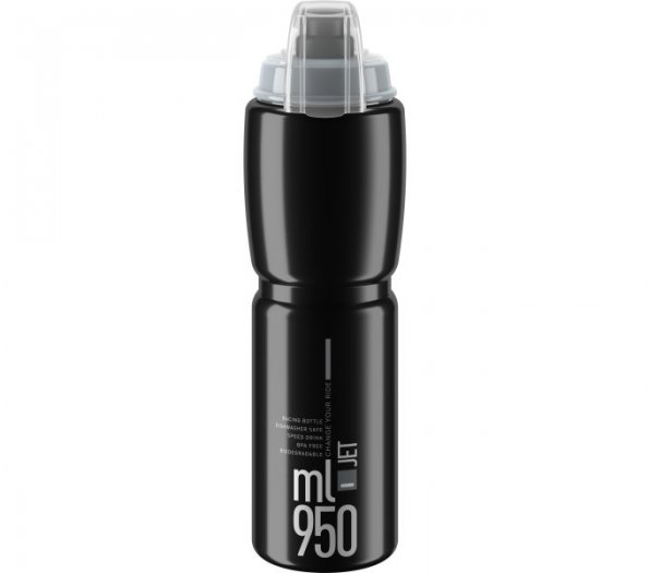ELITE JET PLUS KULACS [950 ml] [FEKETE-SZÜRKE LOGÓ] + KUPAK