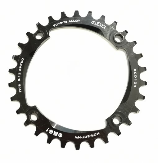 A2Z NARROW WIDE (BCD: 104) 4 FURATOS SZIMMETRIKUS LÁNCTÁNYÉR [30T] [FEKETE]]