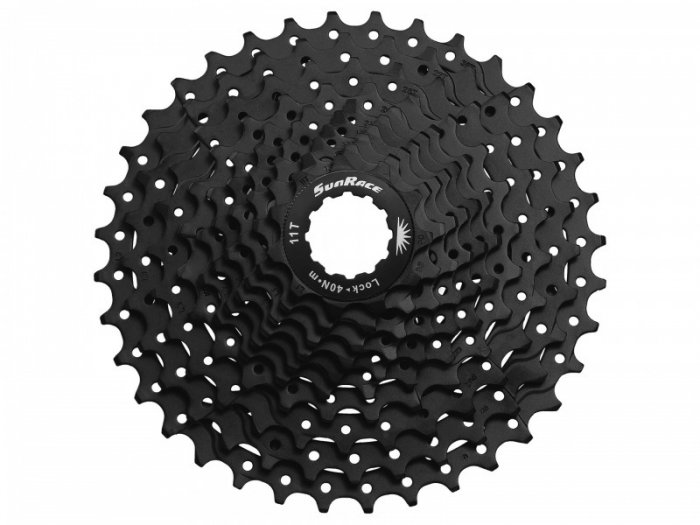 SUNRACE [CSMS1] TAW 10 SEBESSÉGES FOGASKERÉKSOR [FEKETE, 11-36]