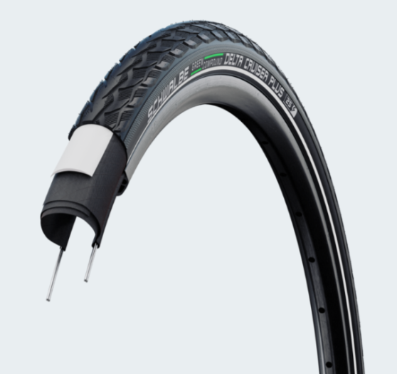 SCHWALBE DELTA CRUISER PLUS HS431 KÜLSŐ [50-622] [FEKETE, REFLEX CSÍKKAL]