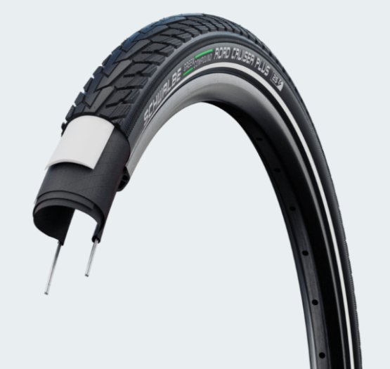 SCHWALBE ROAD CRUISER PLUS HS484 KÜLSŐ [50-622] [FEKETE, REFLEX CSÍKKAL]
