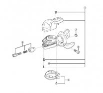 SHIMANO DEORE [SL-M610]  VÁLTÓKAR ALSÓ BURKOLAT ÉS CSAVAR (BAL OLDALI)