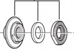SHIMANO DEORE [HB-M525-A] ELSŐ AGY JOBB OLDALI KÓNUSZ